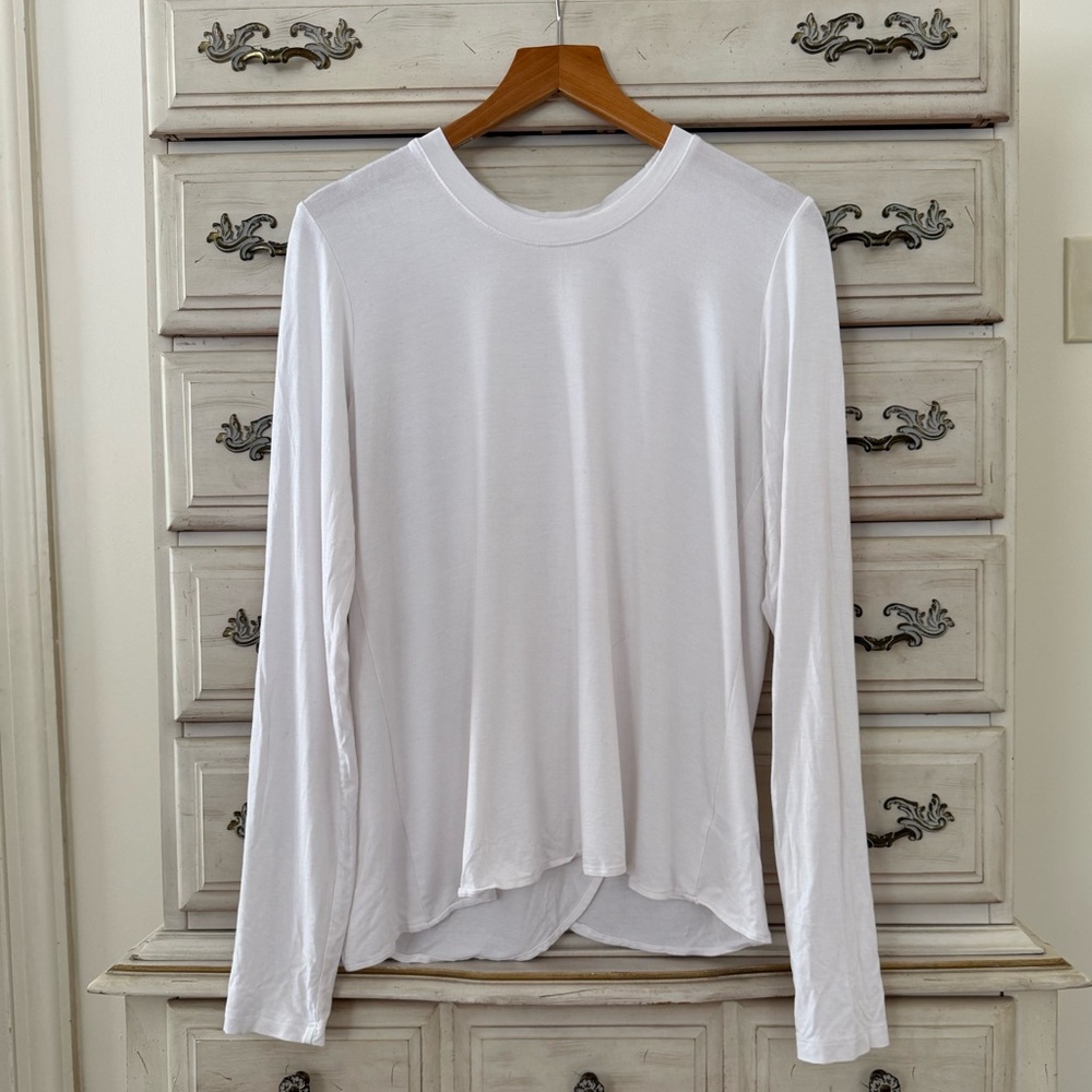 Marine Layer White Long-Sleeve Crewneck Top